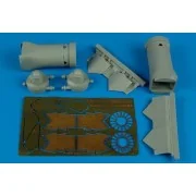F/A-22 Raptor exhaust nozzles-closed HAS, 1/48 - Aires 4481