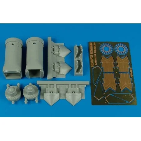 F-22A Raptor exhaust nozzles-opened (HAS, 1/48 - Aires 4484