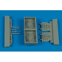 F-5E Tiger II speed brakes for AFV-Club, 1/48 - Aires 4491