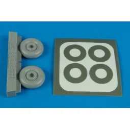 Macchi MC 202/205 wheel & paint masks - Aires 4493