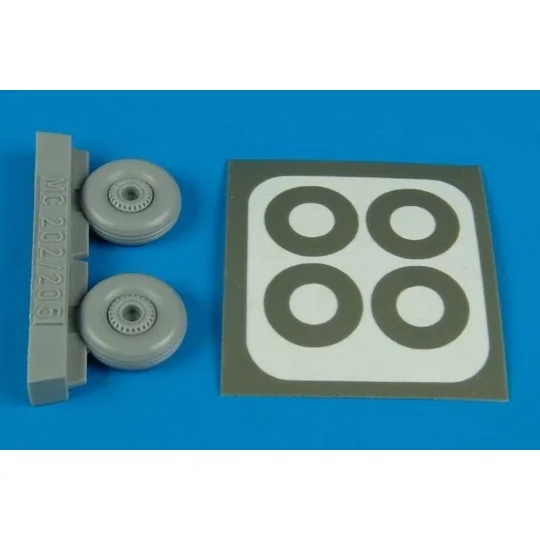 Macchi MC 202/205 wheel & paint masks, 1/48 - Aires 4493 Macchi MC 202/205 wheel & paint masks, 1/48 - Aires 4493
