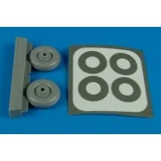 Macchi MC.200 Saetta wheels & paint mask - Aires 4495