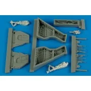 Sea Wixen FAW. 2 wheel bay for Airfix, 1/48 - Aires 4531 Sea Wixen FAW. 2 wheel bay for Airfix, 1/48 - Aires 4531