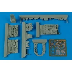 A6M5 Zero cockpit set for Tamiya, 1/48 - Aires 4541