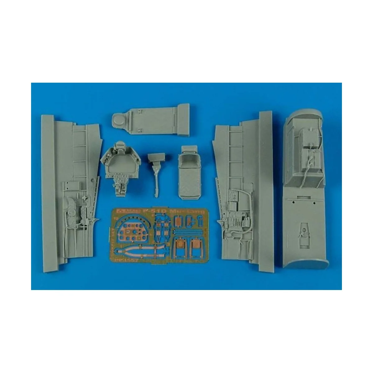 P-51D Mustang cockpit set f. Hobby Boss - Aires 4557