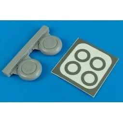 TBD-1 Devastator wheels & paint masks, 1/48 - Aires 4559