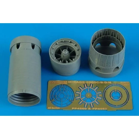 Mirage 2000C/B/D/N exh. nozzles-opened - Aires 4560