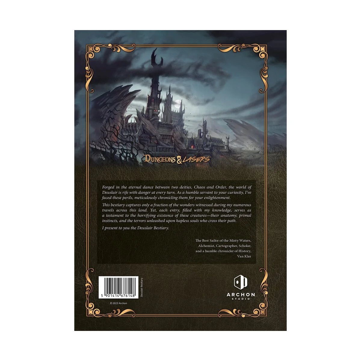 Dungeons & Lasers THE WORLD OF DEUSLAIR: BESTIARY BOOK (hardcover) ...