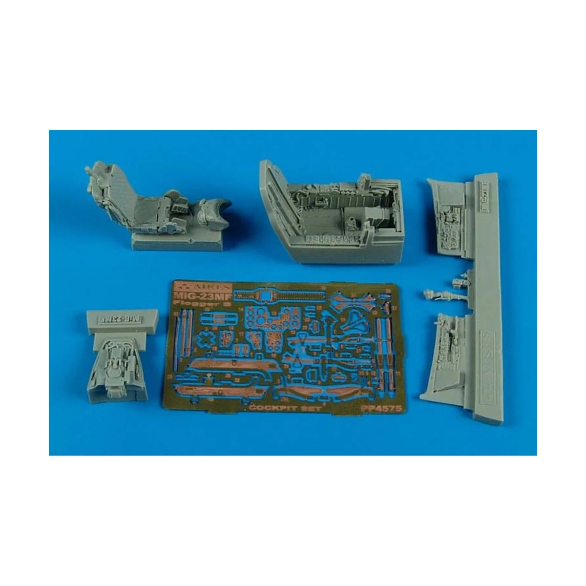 MiG 23MF Flogger B cockpit set for TRU, 1/48 - Aires 4575 MiG 23MF Flogger B cockpit set for TRU, 1/48 - Aires 4575
