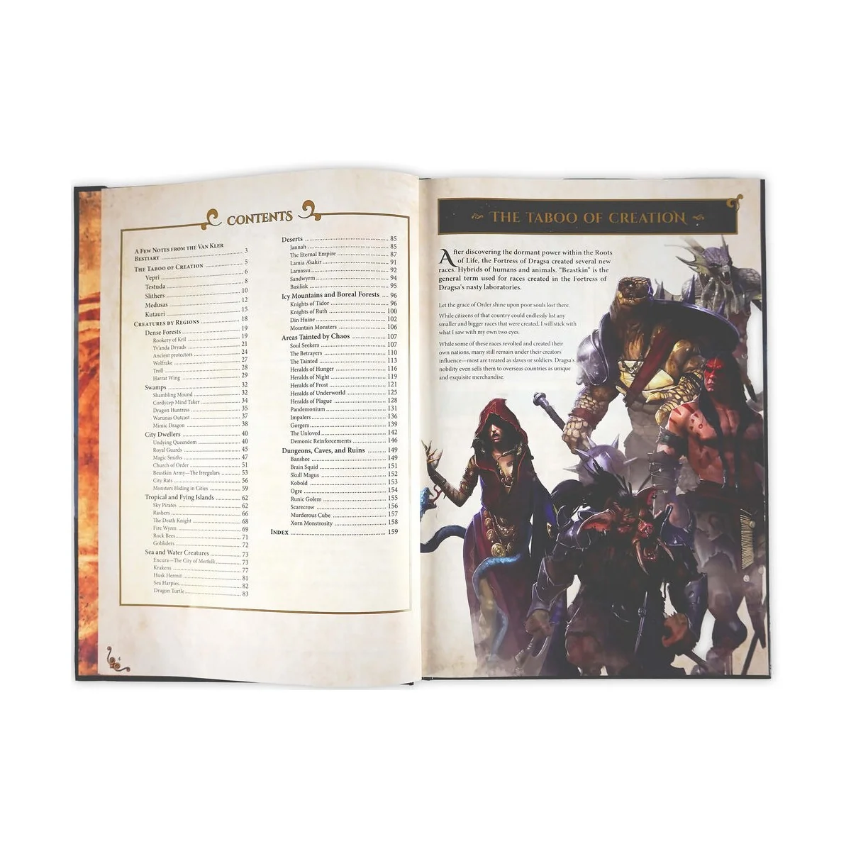 Dungeons & Lasers THE WORLD OF DEUSLAIR: BESTIARY BOOK (hardcover) ...