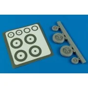 F-100 Super Sabre wheels for Trumpeter, 1/48 - Aires 4589 F-100 Super Sabre wheels for Trumpeter, 1/48 - Aires 4589