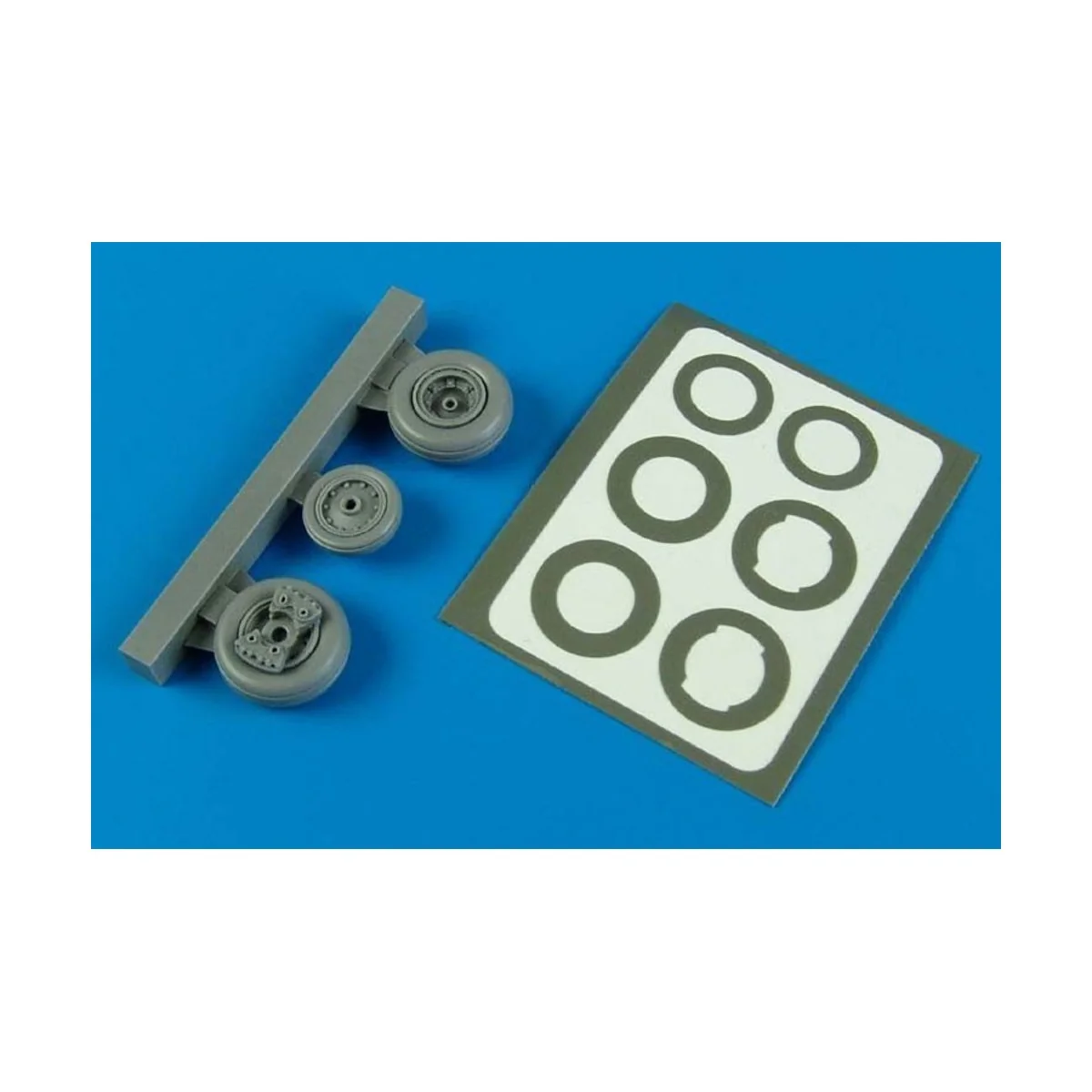 T-28/ Trojan wheels & paint mask f. Rod - Aires 4592