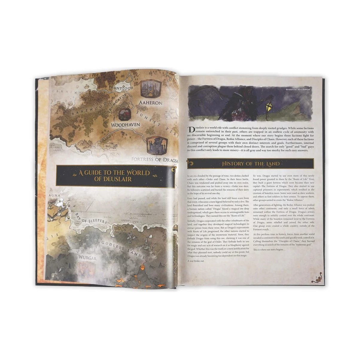 Dungeons & Lasers THE WORLD OF DEUSLAIR: RPG CAMPAIGN (hardcover) -...