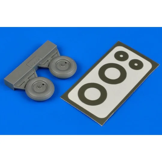 YAK-1 wheels & paint masks for AM/Eduard, 1/48 - Aires 4601