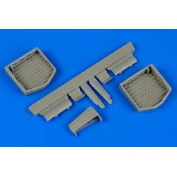 P-40M Kitty Hawk wheel bay for Hobby Bo, 1/48 - Aires 4602