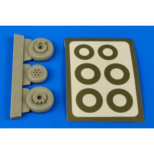 OV-1 Mohawk wheels & paint masks f.Roden, 1/48 - Aires 4614 OV-1 Mohawk wheels & paint masks f.Roden, 1/48 - Aires 4614
