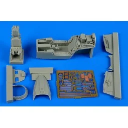 JAS-39C Gripen cocpit set for Kitty Hawk, 1/48 - Aires 4616