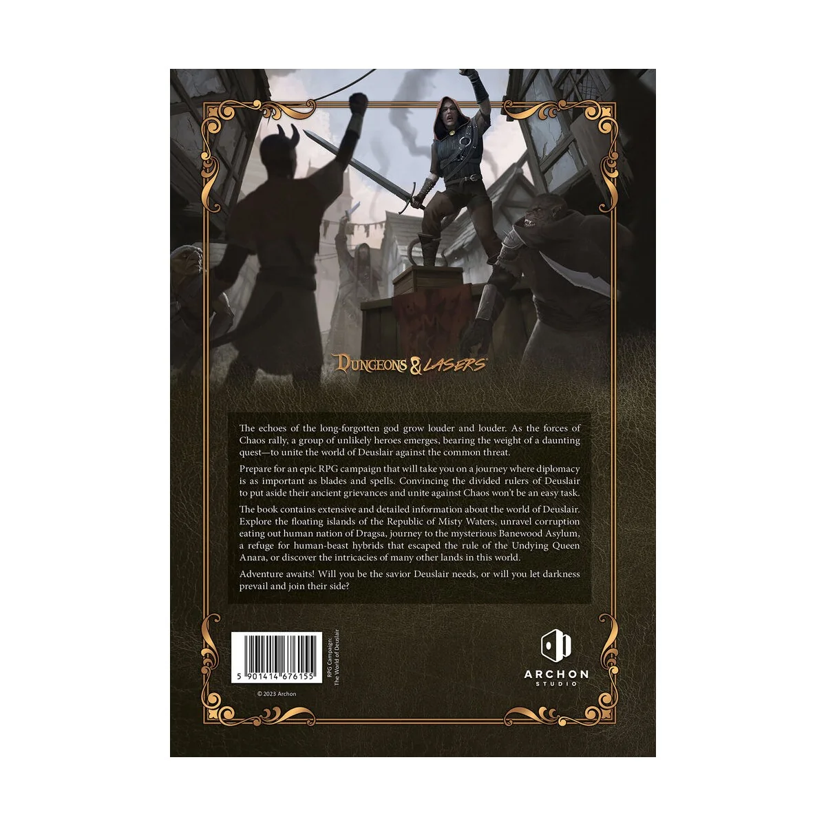 Dungeons & Lasers THE WORLD OF DEUSLAIR: RPG CAMPAIGN (hardcover) -...