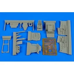 Lavochkin La-5 cockpit set for Zvezda, 1/48 - Aires 4625