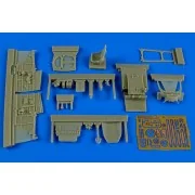 Lavochkin La-5F/FN cockpit set f.Zvezda, 1/48 - Aires 4629