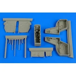 Kfir C2/C7 wheel bay for Kinetic, 1/48 - Aires 4632