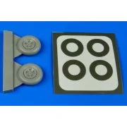 Spitfire Mk.V five spokes wheels&paint m, 1/48 - Aires 4637 Spitfire Mk.V five spokes wheels&paint m, 1/48 - Aires 4637