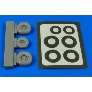 Cessna A-37 wheels & Paint masks f.Trump - Aires 4643