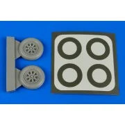 F4U-5 Corsair wheels & paint masks f.HBo - Aires 4649