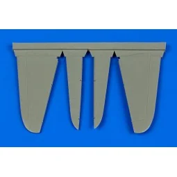 A6M Zero control surfaces for Hasegawa - Aires 4656