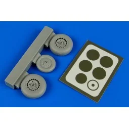 Me 262A/B wheels &paint masks f.HobbyBos - Aires 4676