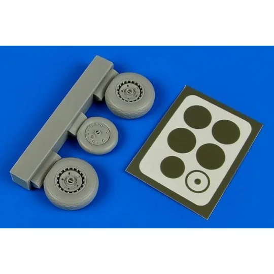 Me 262A/B wheels &paint masks f.HobbyBos - Aires 4676