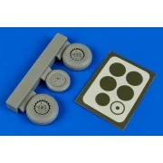 Me 262A/B wheels &paint masks f.HobbyBos, 1/48 - Aires 4676 Me 262A/B wheels &paint masks f.HobbyBos, 1/48 - Aires 4676