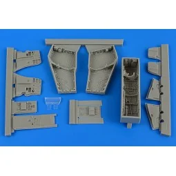 F-4C/D Phantom II wheel bay with covers for Academy, 1/48 - Aires 4688