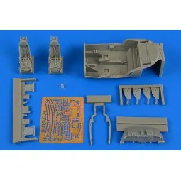 A-37B Dragonfly cockpit set for Trumpete, 1/48 - Aires 4690