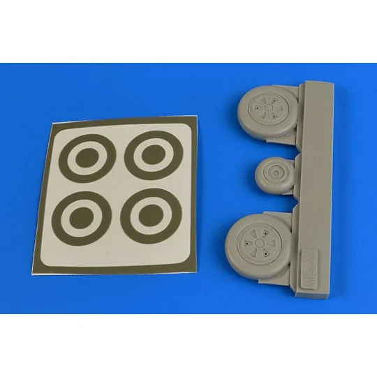 MiG-21 wheels & paint masks for Eduard, 1/48 - Aires 4694