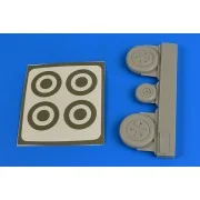 MiG-21 wheels & paint masks for Eduard - Aires 4694