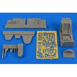Bf 109G-6 (early) cockpit set f.Eduard, 1/48 - Aires 4697