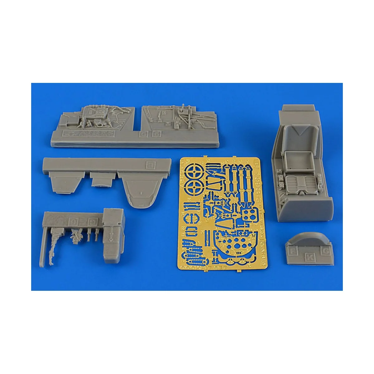 Bf 109G-6 (early) cockpit set f.Eduard, 1/48 - Aires 4697