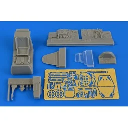 Bf 109G-5 (late)cockpit set f. Eduard, 1/48 - Aires 4698
