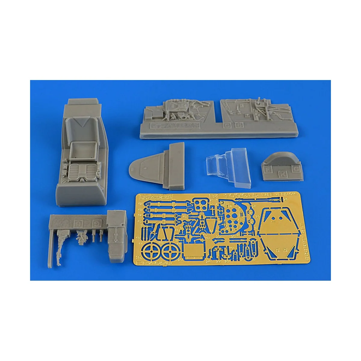 Bf 109G-5 (late)cockpit set f. Eduard, 1/48 - Aires 4698 Bf 109G-5 (late)cockpit set f. Eduard, 1/48 - Aires 4698