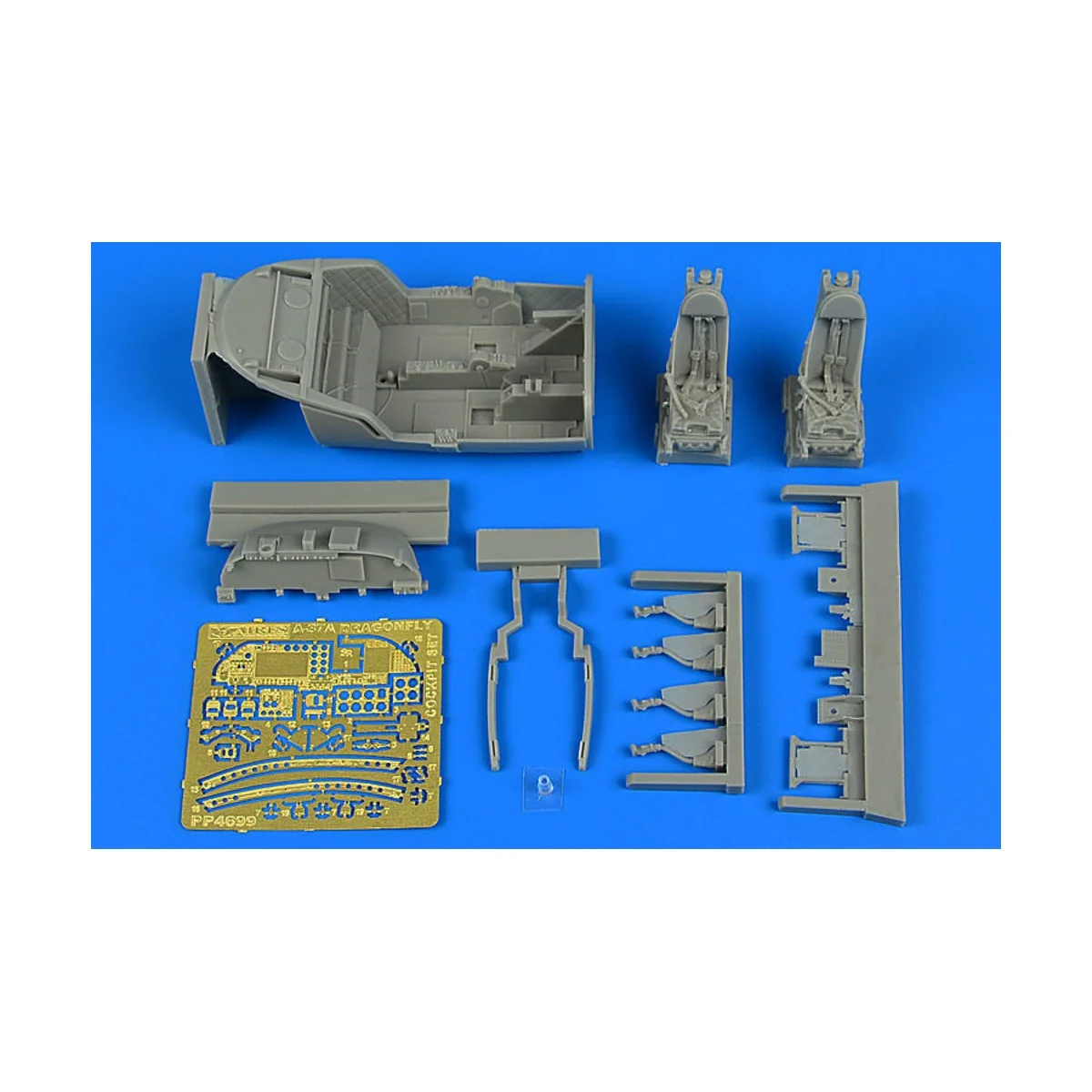 A-37A Dragonfly cockpit set for Trumpete, 1/48 - Aires 4699