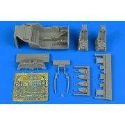 A-37A Dragonfly cockpit set for Trumpete, 1/48 - Aires 4699