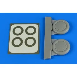 Gloster Gladiator wheels&paint masks for Roden/Eduard - Aires 4717