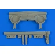 P-40B wheel bay for Airfix, 1/48 - Aires 4724