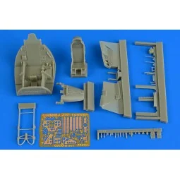 SAAB J-29 Tunnan cockpit set for pilot replicas, 1/48 - Aires 4725