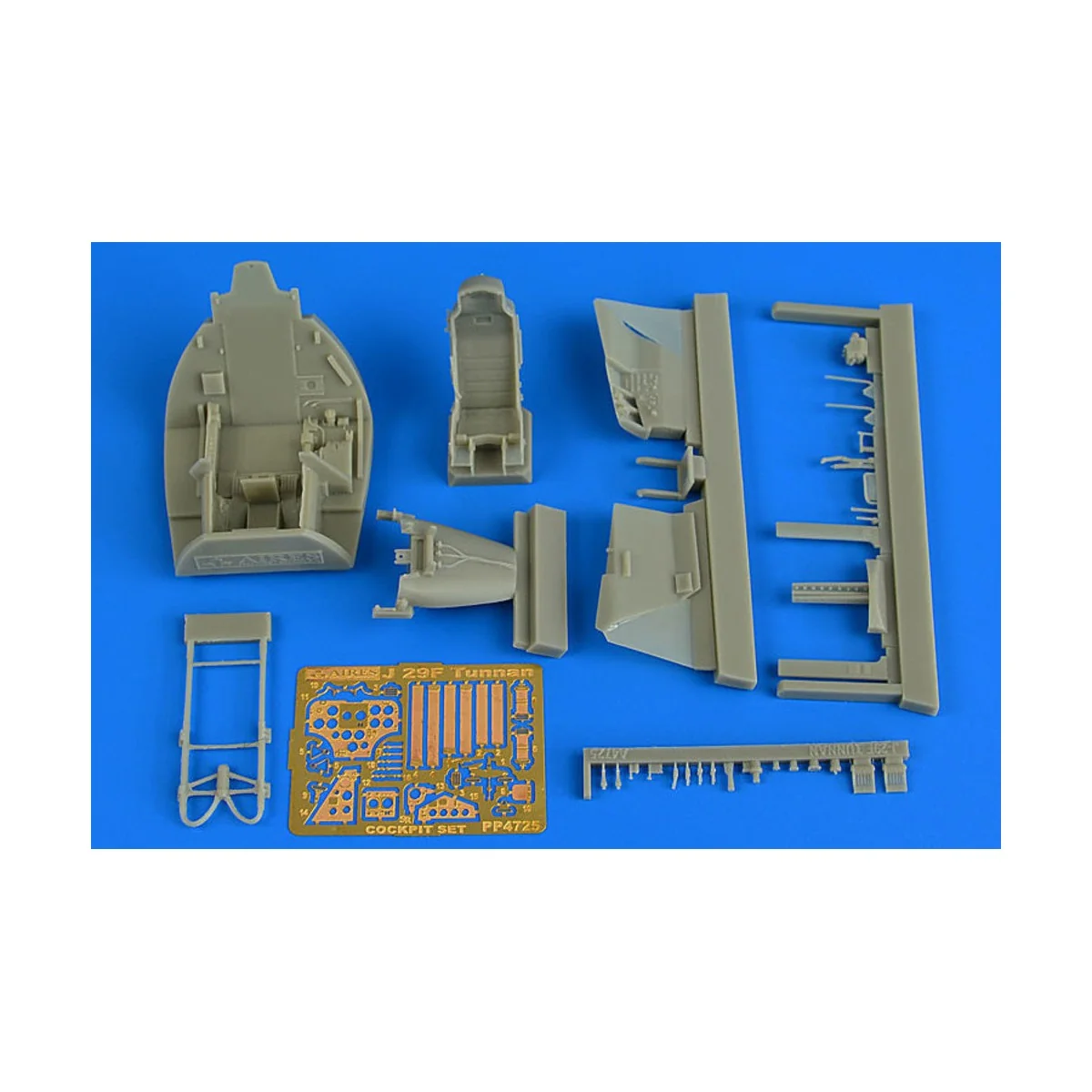 SAAB J-29 Tunnan cockpit set for pilot replicas, 1/48 - Aires 4725 SAAB J-29 Tunnan cockpit set for pilot replicas, 1/48 - Aires 4725