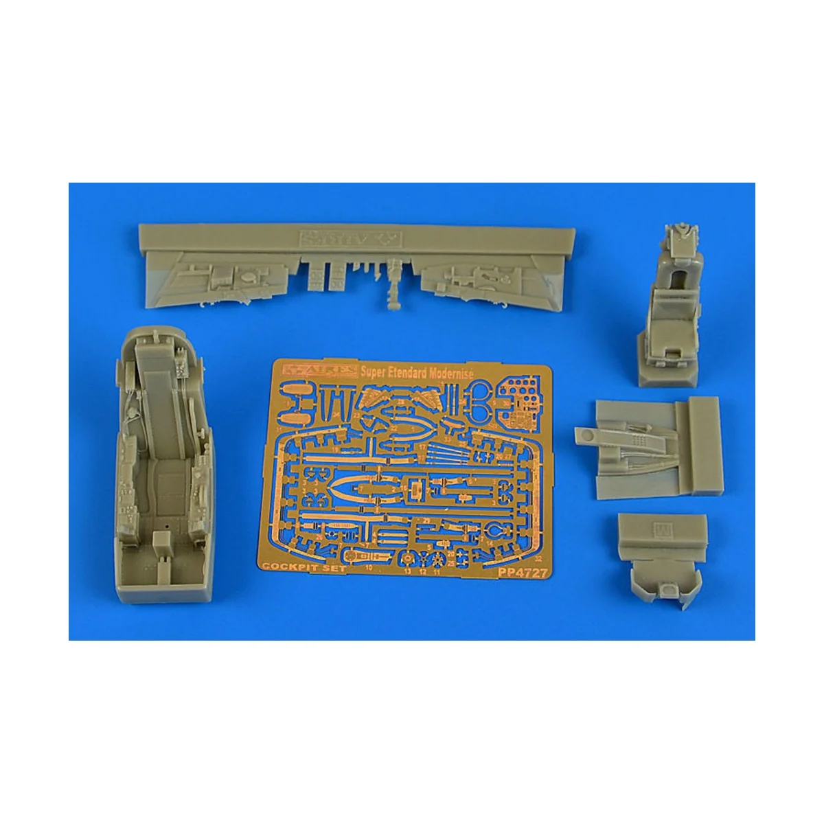 Super Etendart SEM cockpit set f.Kinetic, 1/48 - Aires 4727 Super Etendart SEM cockpit set f.Kinetic, 1/48 - Aires 4727