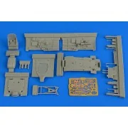 P-40B Warhawk cockpit set for Airfix, 1/48 - Aires 4728 P-40B Warhawk cockpit set for Airfix, 1/48 - Aires 4728