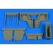 IAI Kfir C2/C7 wheel bay for AMK, 1/48 - Aires 4733 IAI Kfir C2/C7 wheel bay for AMK, 1/48 - Aires 4733