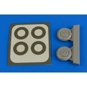 Yak-3 wheels & paint masks - Aires 4739